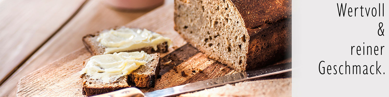 Brot aus frisch gemahlenem Mehl ist voller Vitalstoffe.