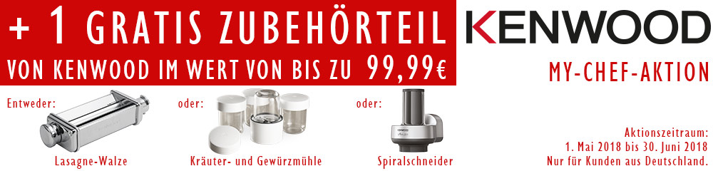My Chef Aktion von Kenwood Küchenmaschinen