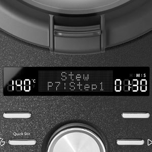 Das Display des Cook Processors