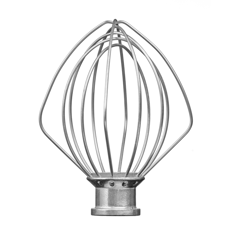 Der Schneebesen aus dem Lieferumfang der beheizten Rührschüssel von KitchenAid