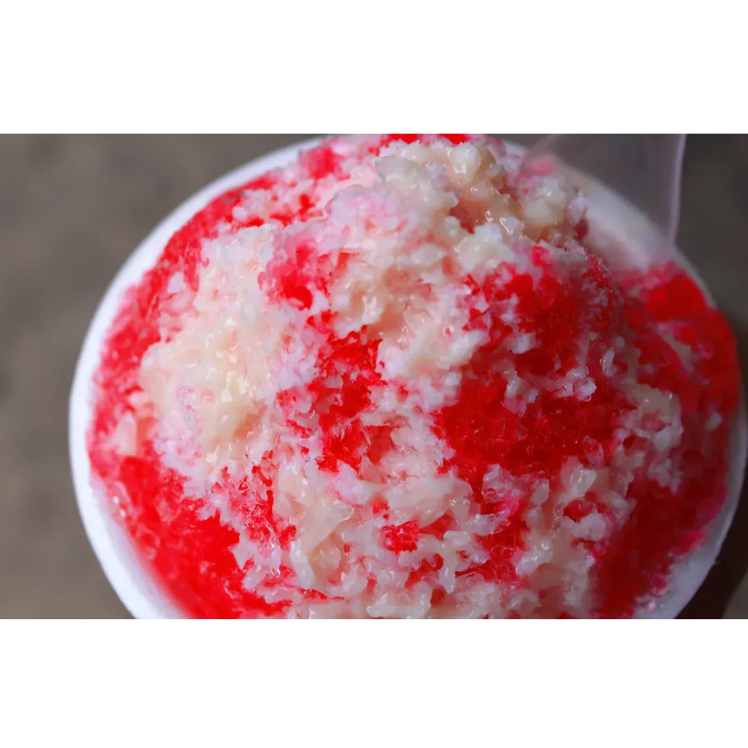 Koreanisches Bingsu Shave Ice Rezept mit Erdbeeren & Käsekuchen