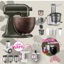 DESIGN EDITION: KitchenAid Artisan 4,7 Liter Spar-Set mit Entsafter und Fleischwolf - EVERGREEN