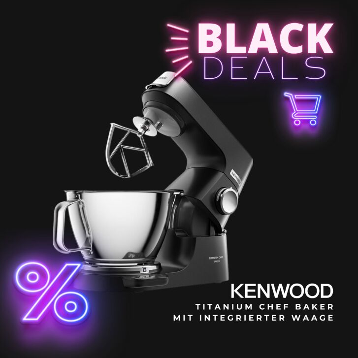 Kenwood Titanium Chef Baker Schwarz KVC85.004BK