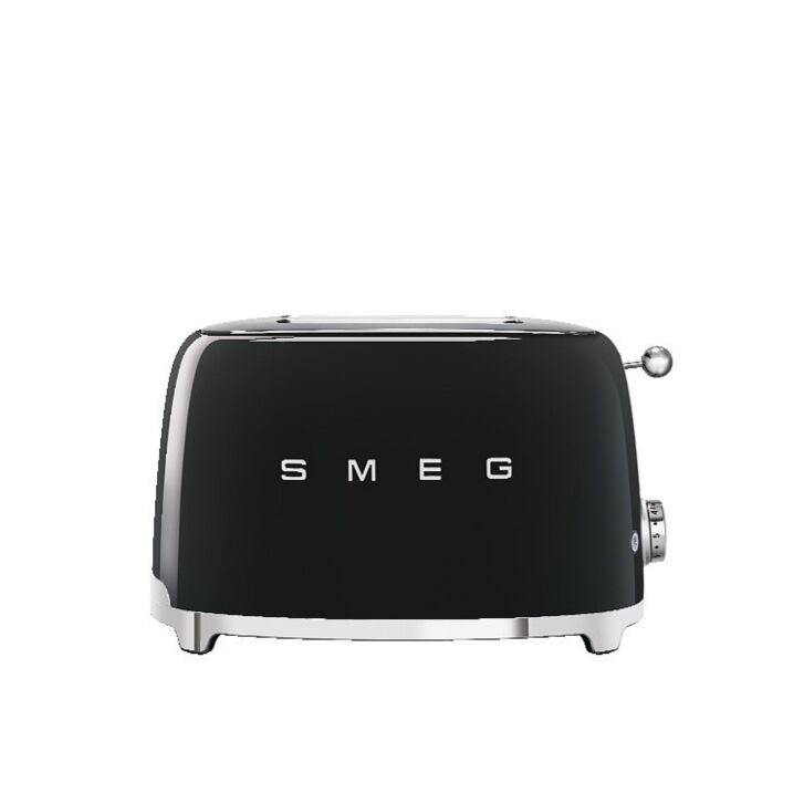 SMEG 2-Schlitz Toaster TSF01BLEU Schwarz 50s Retro-Style