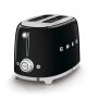 SMEG 2-Schlitz Toaster TSF01BLEU Schwarz 50s Retro-Style