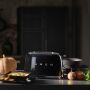 SMEG 2-Schlitz Toaster TSF01BLEU Schwarz 50s Retro-Style