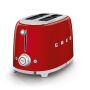 SMEG 2-Schlitz Toaster TSF01RDEU Rot 50s Retro-Style