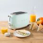 SMEG 2-Schlitz Toaster TSF01PGEU Pastellgrün 50s Retro-Style