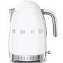 SMEG Wasserkocher 1,7 L mit einstellbarer Temperturregelung - Weiß  KLF04WHEU