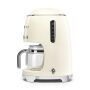 SMEG Kaffeemaschine DCF02CREU Creme 50s Retro-Style