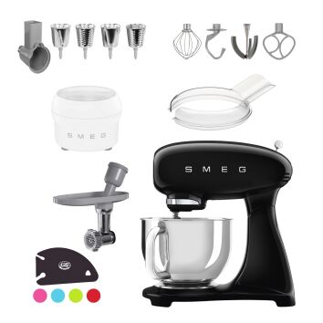 SMEG Küchenmaschine SMF03BLEU Super Spar-Set inkl....