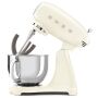 SMEG Küchenmaschine SMF03CREU Super Spar-Set inkl. Fleischwolf, Eisbereiter und Gemüseschneider - Creme 50s Retro-Style