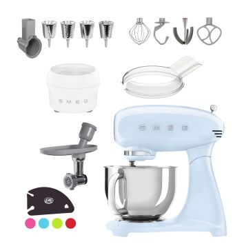 SMEG Küchenmaschine SMF03PBEU Super Spar-Set inkl....