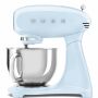 SMEG Küchenmaschine SMF03PBEU Super Spar-Set inkl. Fleischwolf, Eisbereiter und Gemüseschneider - Pastellblau 50s Retro-Style