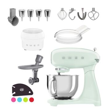 SMEG Küchenmaschine SMF03PGEU Super Spar-Set inkl....