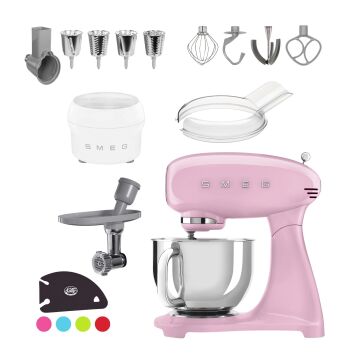 SMEG Küchenmaschine SMF03PKEU Super Spar-Set inkl....