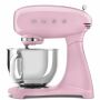 SMEG Küchenmaschine SMF03PKEU Super Spar-Set inkl. Fleischwolf, Eisbereiter und Gemüseschneider - Cadillac Pink 50s Retro-Style