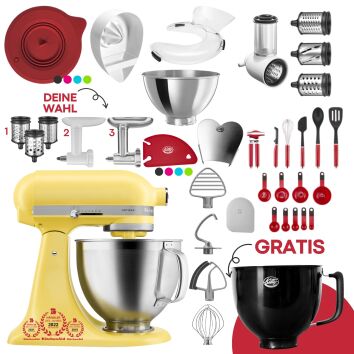 KitchenAid 4,8 Liter KSM195 Spar-Set mit...