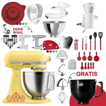 KitchenAid 4,7 Liter KSM195 Spar-Set mit Sieb mit...