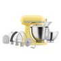 KitchenAid 4,7 Liter KSM195 Spar-Set mit Sieb mit digitaler Waage, Fleischwolf - YELLOW BUTTER