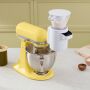 KitchenAid 4,7 Liter KSM195 Spar-Set mit Sieb mit digitaler Waage, Fleischwolf - YELLOW BUTTER