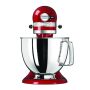 KitchenAid Starterpack: KitchenAid Artisan Küchenmaschine 4,8 L - EMPIRE ROT -  inkl. Profi-Spritzschutz Zuhälter und Profi-Edelstahl-Rührelemente Teigpeitsche, Schaumschläger & Tornado