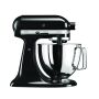 KitchenAid Starterpack: KitchenAid Artisan Küchenmaschine 4,8 L - ONYX-SCHWARZ -  inkl. Profi-Spritzschutz Zuhälter und Profi-Edelstahl-Rührelemente Teigpeitsche, Schaumschläger & Tornado