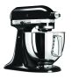 KitchenAid Starterpack: KitchenAid Artisan Küchenmaschine 4,8 L - ONYX-SCHWARZ -  inkl. Profi-Spritzschutz Zuhälter und Profi-Edelstahl-Rührelemente Teigpeitsche, Schaumschläger & Tornado